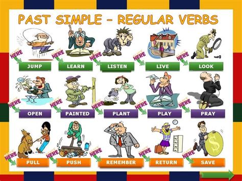 pasado simple verbos regulares verbos verbos irregulares pasado simple