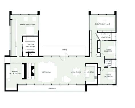 inspiration  bedroom  shaped house plans