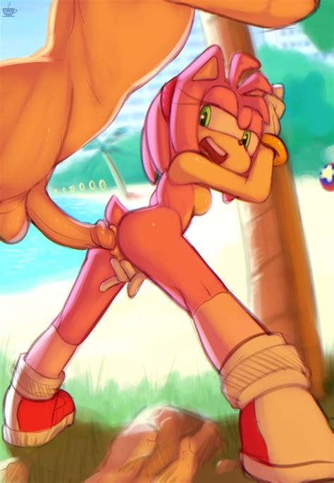 Rule 34 1girls Against Tree Amy Rose Anal Anal Sex