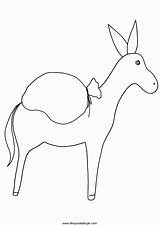 Burros Donkeys sketch template