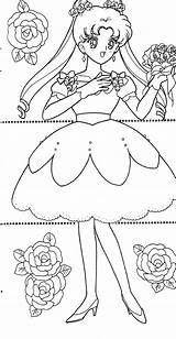Board Coloring Matsuri Tsuki Sailormoon Book Choose Archive Moon sketch template