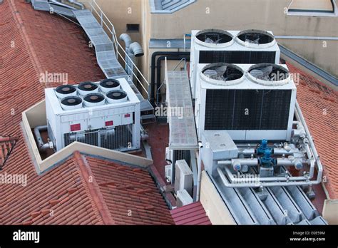 rooftop air conditioner  res stock photography  images alamy