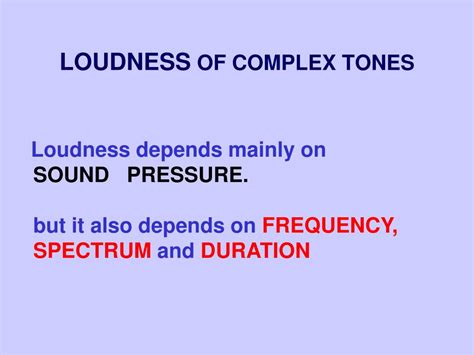 sound pressure power  loudness powerpoint    id