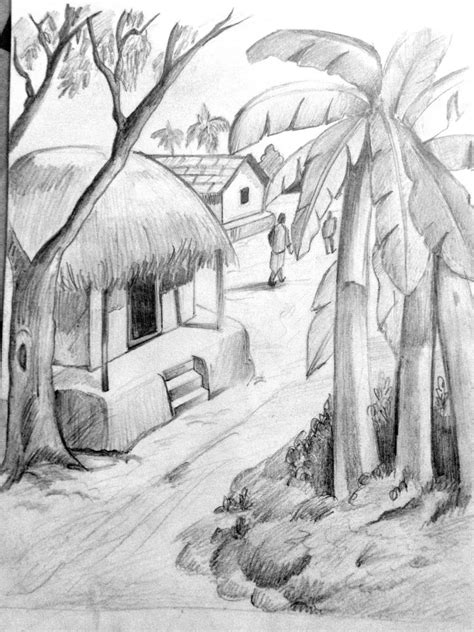 pencil drawings drawing scenery landscape pencil drawings pencil