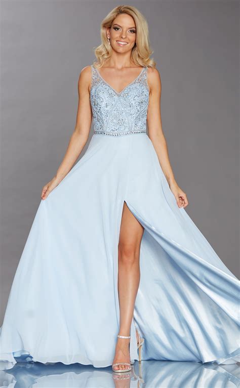 patsy   pale blue size   silver size  evening dresses prom dresses