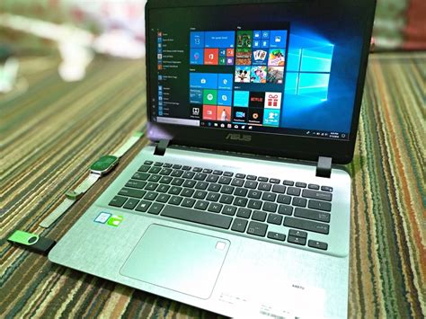 review asus vivobook au laptop murah  fingerprint