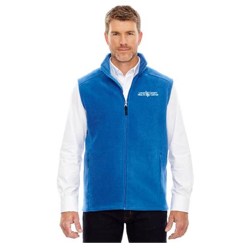mens fleece vest lchc employee company store