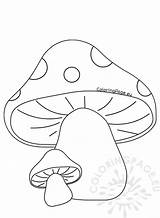Coloring Pages Template Honeycombe Sheet Mushrooms sketch template
