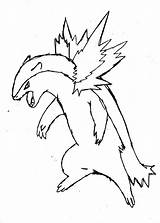 Typhlosion Quilava sketch template