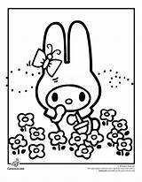 Kitty Coloring Hello Pages Easter Bunny Colouring Printable Kids Happy Color Print sketch template