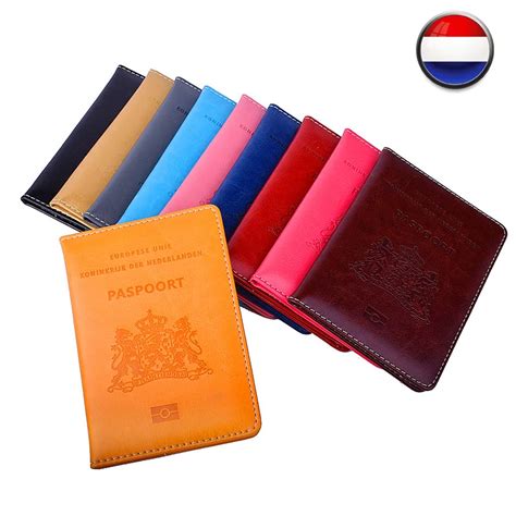 holland netherland pu leather passport cover dutch nederland women men passport holder hollande