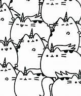 Pusheen Coloring Pages Cat Kawaii Unicorn Book Printable Cats Fresh Ice Cream Sheets Kids Cartoon Adult Food Stormy Rocks Xcolorings sketch template