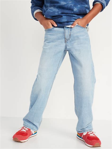 stretch loose fit jeans  boys  navy