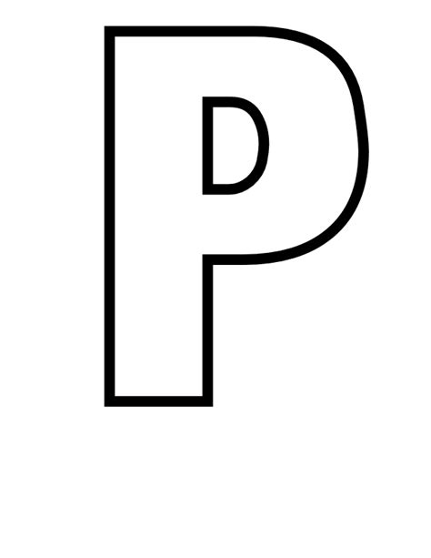 letter p coloring pages