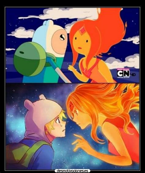 Finn And Fire Princess Anime Vs Cartoon Anime Version Anime