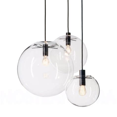 Nordic Pendant Lights Globe Chrome Lamp Glass Ball Pendant Lamp E27