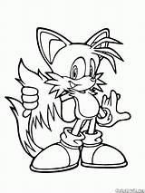 Colorkid Colorir Sonic sketch template