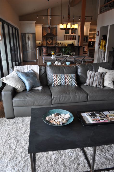 grey couch living room pinterest