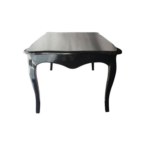 mid century modern rectangular oak black dining table   sale