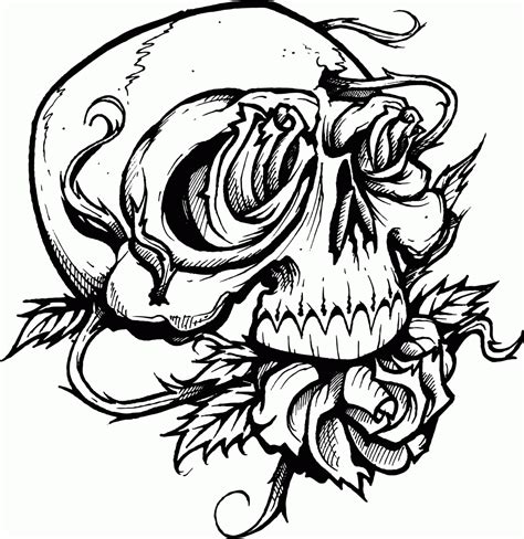 skulls sugar skull coloring pages  day   dead coloring home