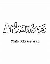 Arkansas Coloring Pages State sketch template