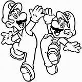 Mario Super Print Coloring Pages Bros Color Cool Getdrawings sketch template