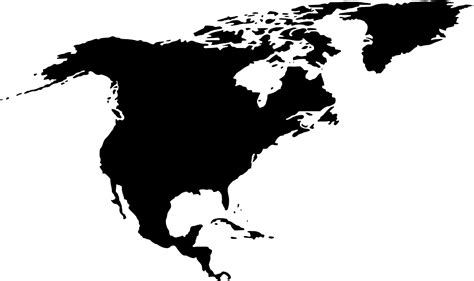 svg map north continent america  svg image icon svg silh