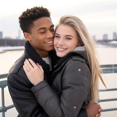 Premium Ai Image Loving Teenage Interracial Couple Is Enjoying A
