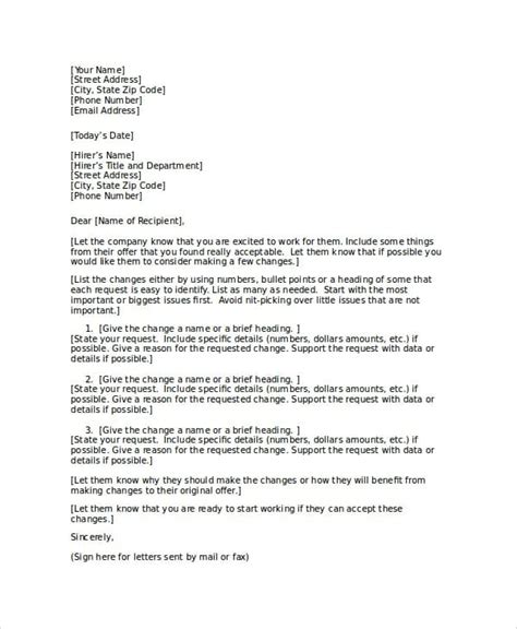 sample  counteroffer letter template