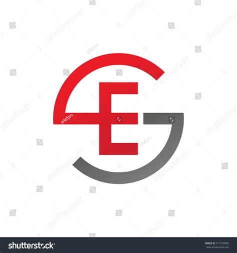 es se initial company circle  stock vector  shutterstock