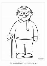 Coloring Man Old Pages People Popular sketch template