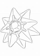 Staryu Starmie Coloriages Enard Goupix sketch template