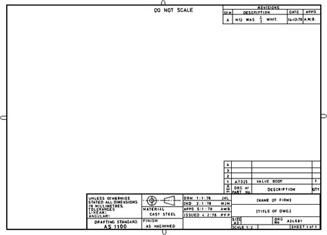 drawing sheet layout metric