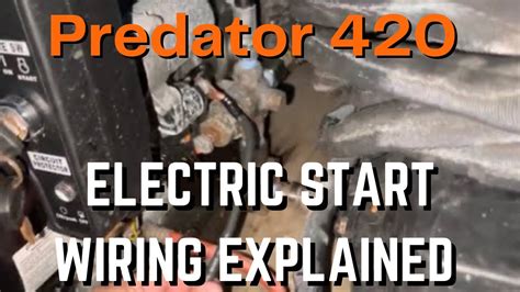 predator  electric start wiring explained youtube