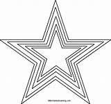 Star Outline Template Printable Coloring Different Print sketch template