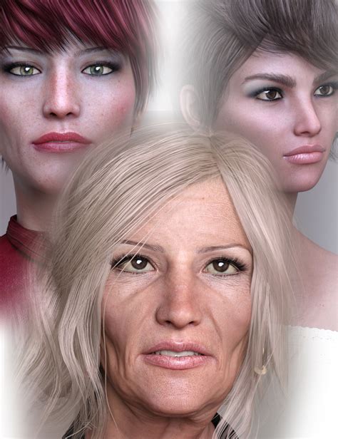 mother and daughters hd for genesis 8 female daz 3d