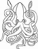 Squid Colossal Rooftop sketch template