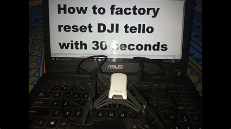 tutorial   factory reset ryze dji tello   seconds troubleshoot dji tello youtube