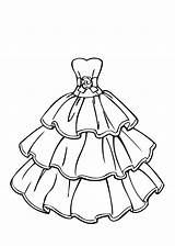 Coloring Dress Pages Print Girls Color Kids Printable Year Beautiful Olds sketch template