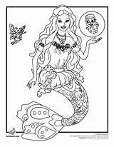 Coloring Pages Barbie Girls Rock Print Mermaid Sheets Color Kids Star Tale sketch template