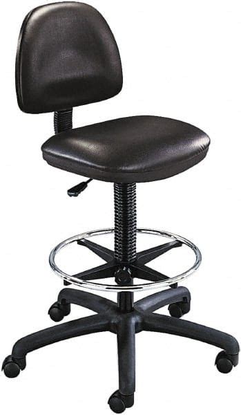 safco   wide    deep    high swivel base drafting chair stool