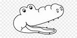 Alligator Head Outline Clipart Crocodile Clip Coloring Teeth Cute Tooth Suggestions Flyclipart Transparent Clipground sketch template