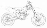 Dirt Bike Coloring Pages Kids Print Side sketch template