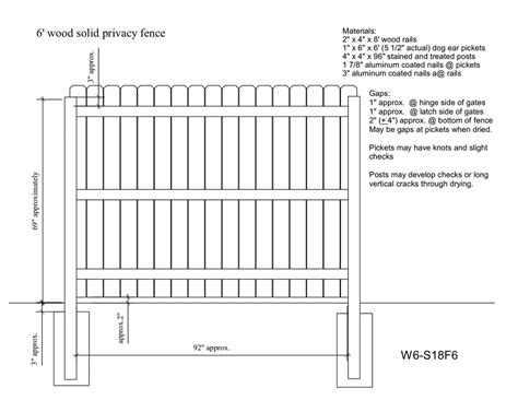 wood fence plans   wood solid privacy fence drawing americas