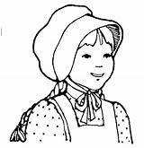 Pioneer Clipart Woman Girl Lds Clip Bonnet Pioneers Coloring Teacher Pages Cliparts Mormon Drawing People Primary Children Little Women Real sketch template