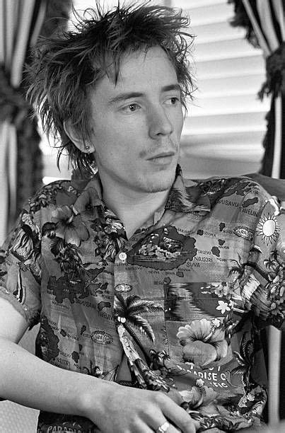 john lydon of public image limited being interviewed at
