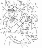 Coloring Pages Exodus Egypt Plagues Bible Hail Ten Plague Color Storm Moses Clipart School Sunday 7th Line Activities Getcolorings Crafts sketch template