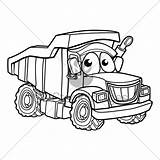Truck Dump Cartoon Drawing Getdrawings sketch template