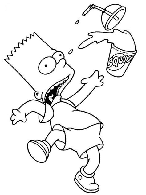Bart Simpson Coloring Page Cool Coloring Pages Bart Simpson Drawing