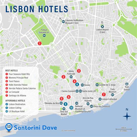 lisbon hotel map